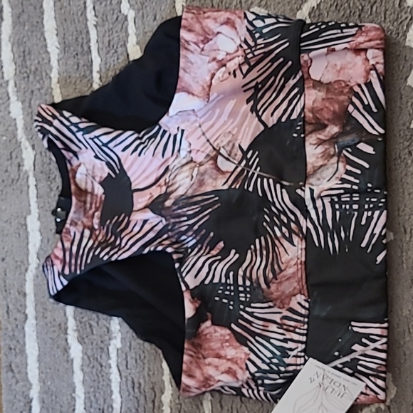 Jules & Nolan Size L High Necked Floral Printed Zip Up Sports Bra - Picture 2 of 7